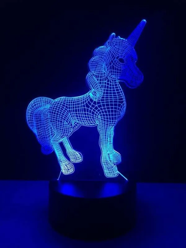 Unicorn Night Lamp 3D Color Change