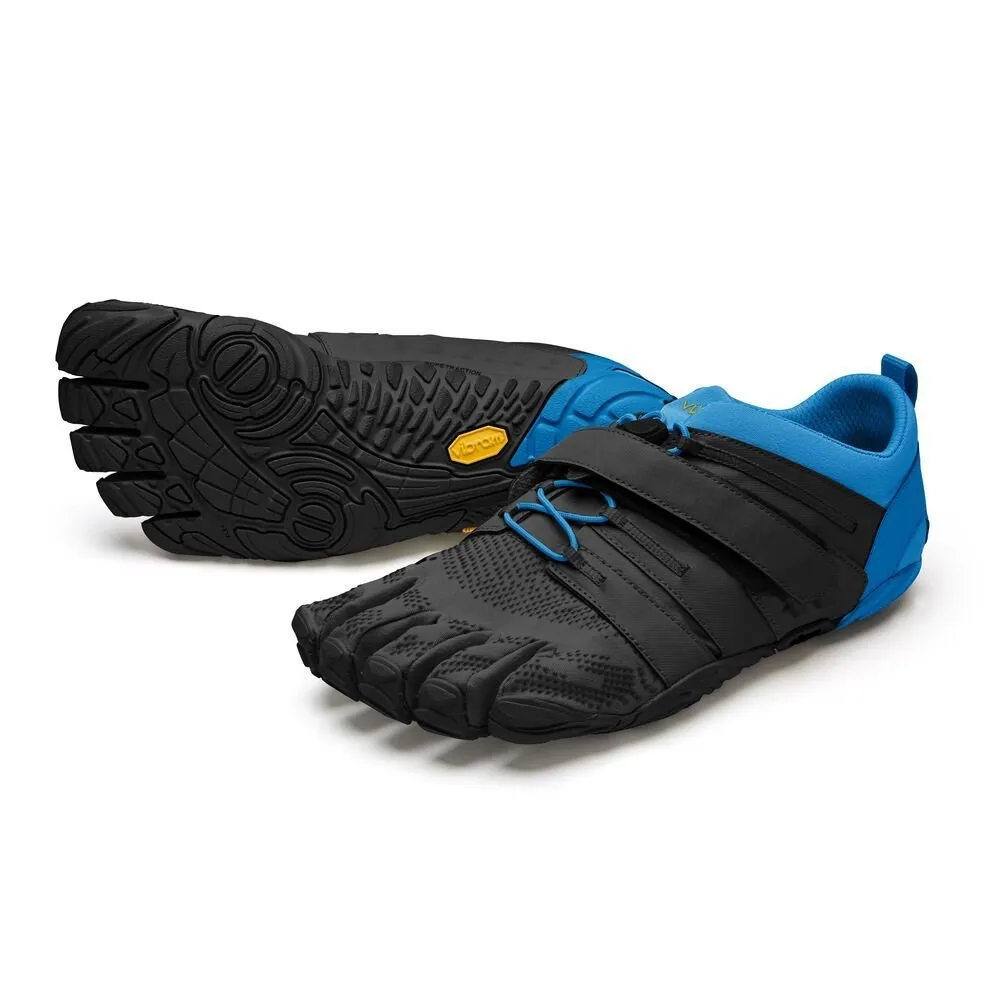 V-TRAIN 2.0 Mens Training Five Fingers Barefoot Feel Shoes Trainers - Black/Blue