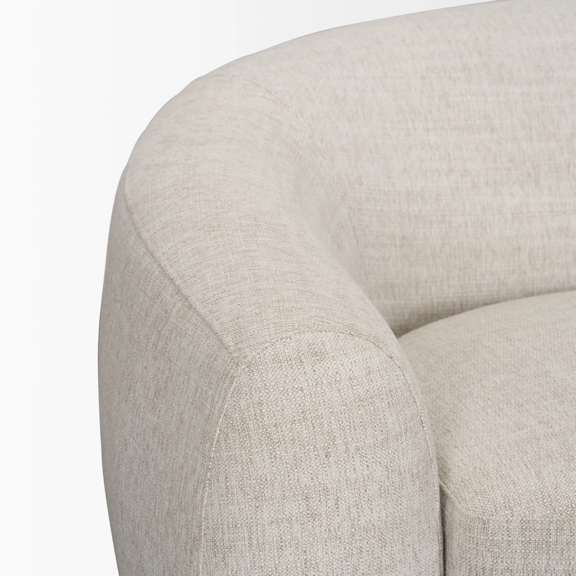 Valencia Curved Cream Sofa