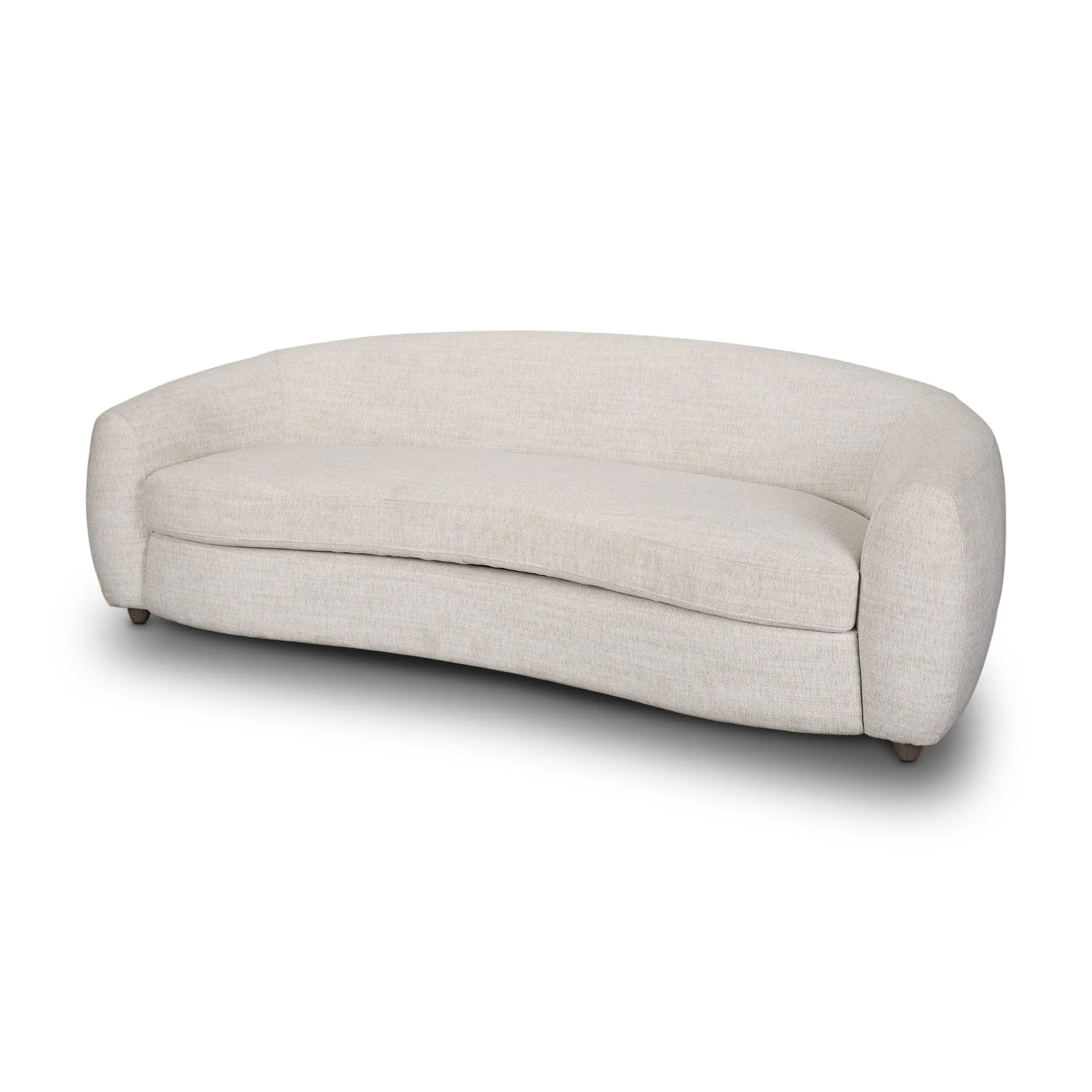 Valencia Curved Cream Sofa