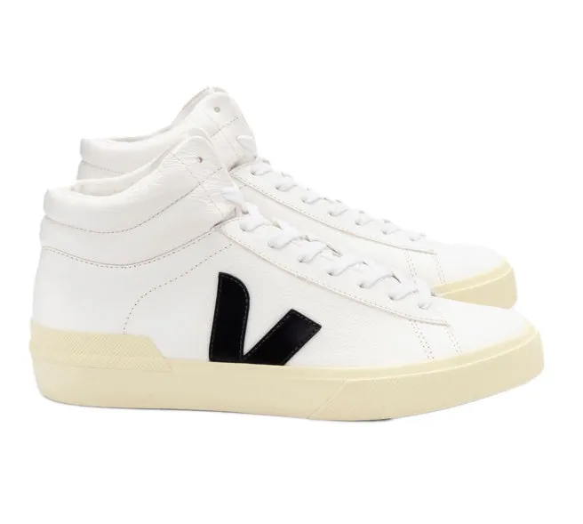 VEJA Minotaur Chromefree leather white black butter men