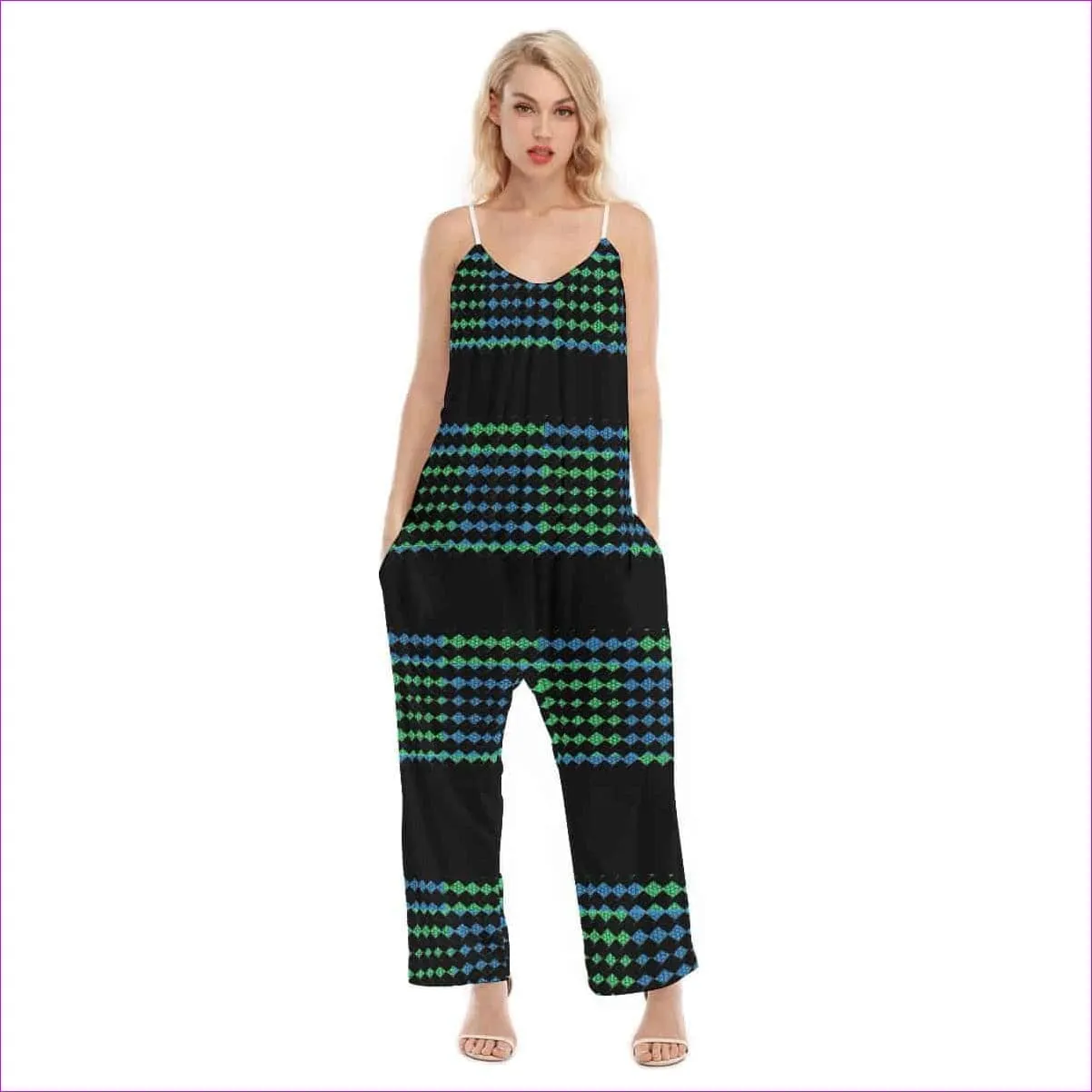 Vitral Women's Loose Cami Jumpsuit