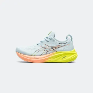 Womens GEL-Nimbus 26 'Paris' - Cool Grey/Safety Yellow