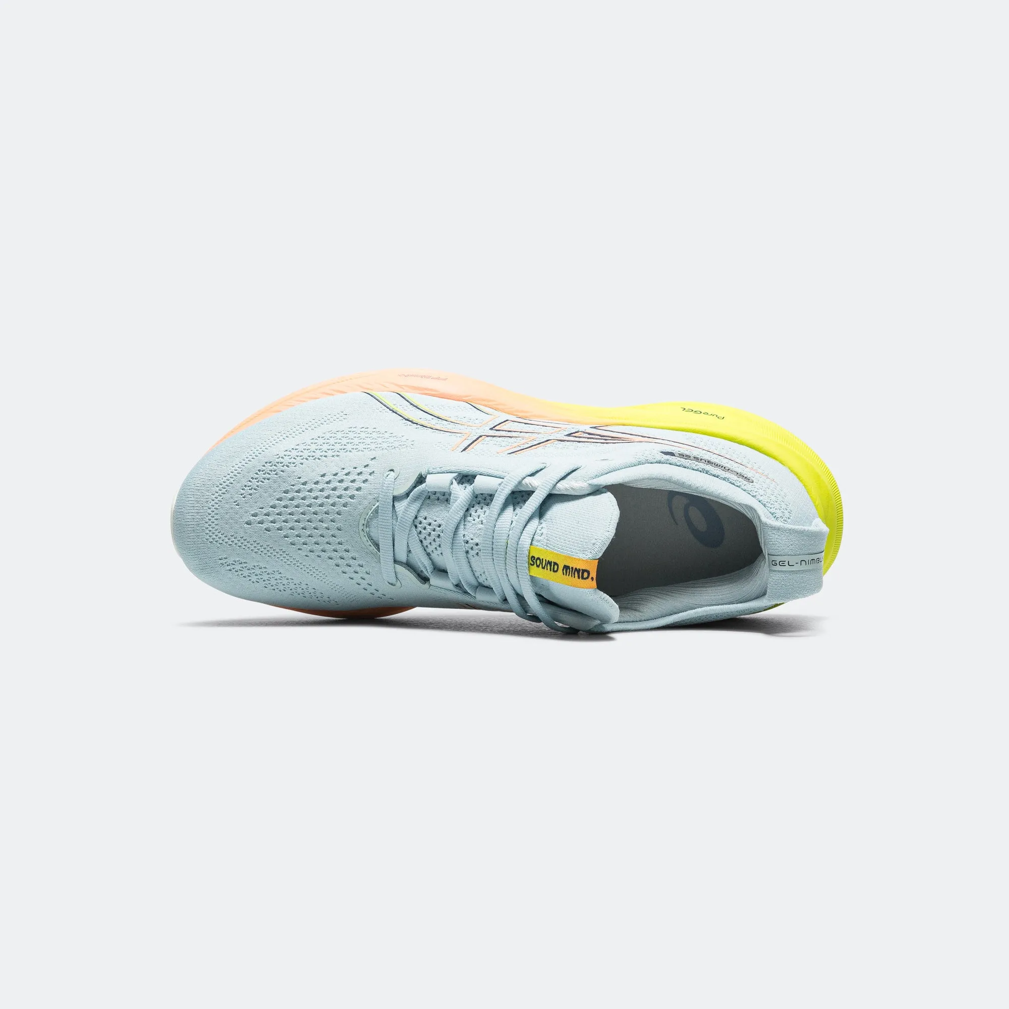 Womens GEL-Nimbus 26 'Paris' - Cool Grey/Safety Yellow