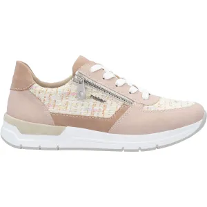 Women's Rieker 58902-31 Carnation/Off White Multi Synthetic