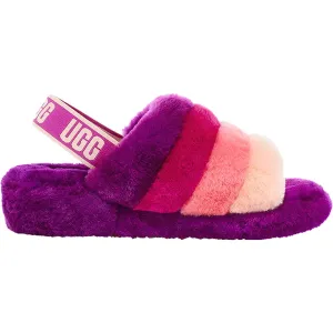 Women's UGG Fluff Yeah Slide Berrylicious Multi Sheepskin