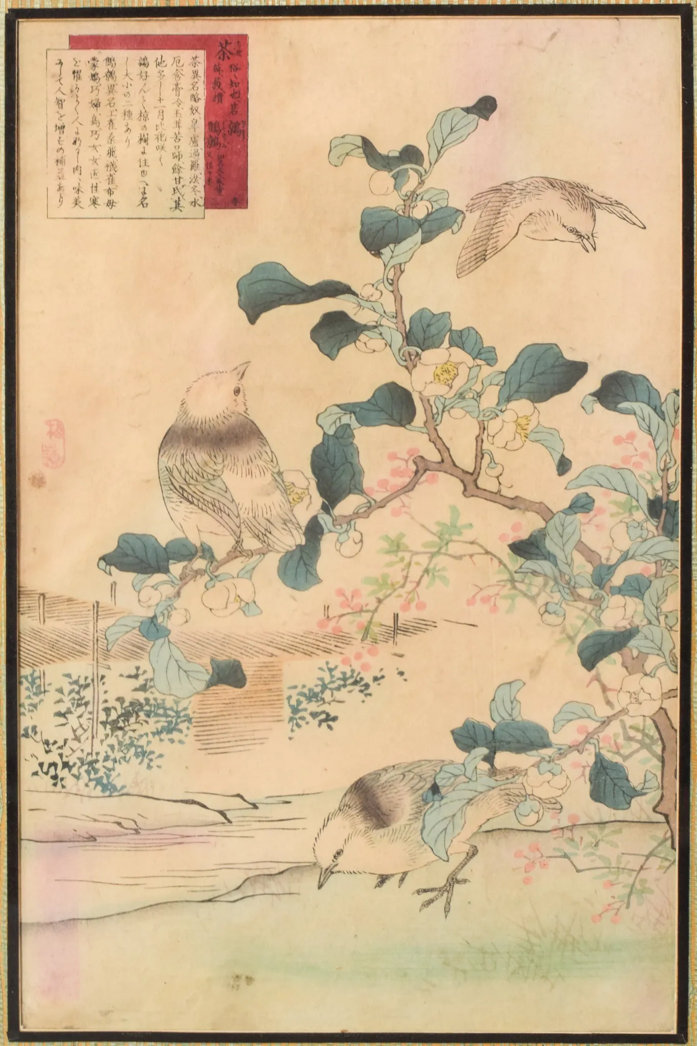 Woodblock - Birds