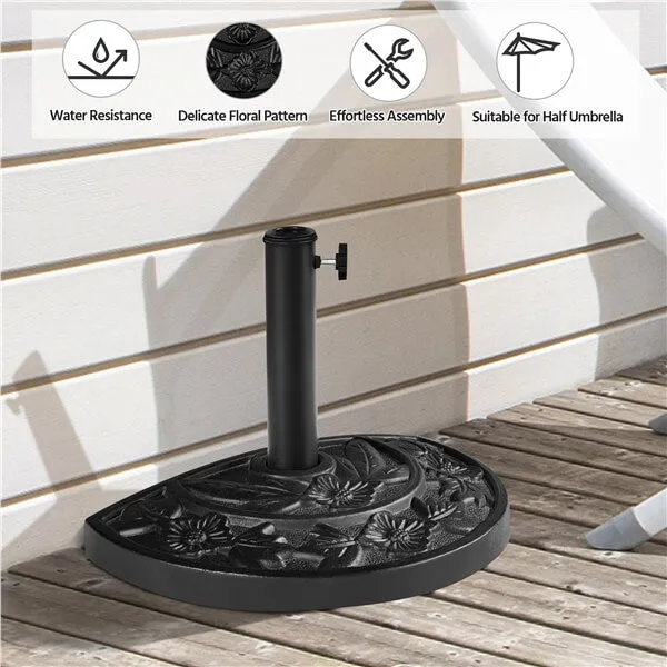 Yaheetech 21.5lb Half Round Umbrella Base