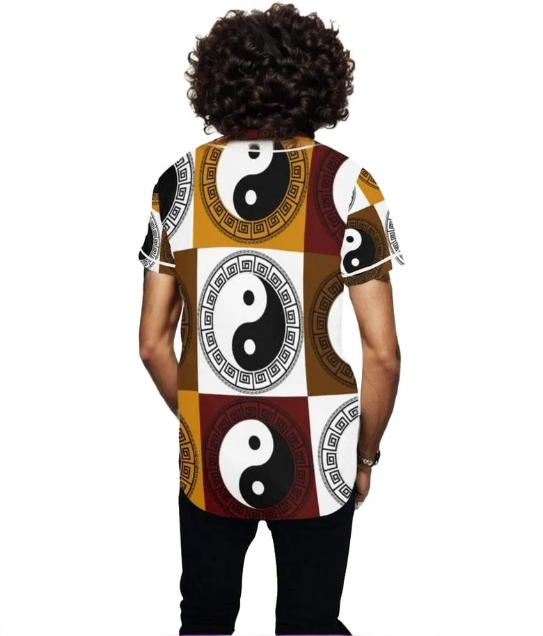 Yin Yang Men's Baseball Jersey