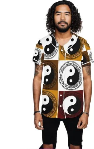 Yin Yang Men's Baseball Jersey