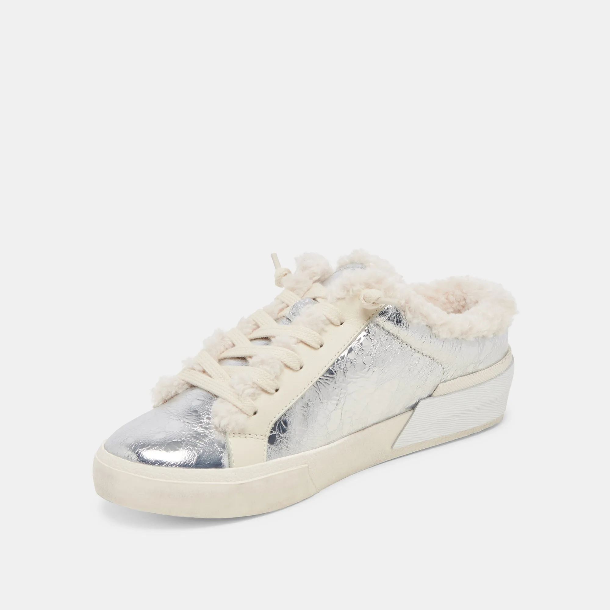 ZANTEL SNEAKERS SILVER MULTI DISTRESSED LEATHER