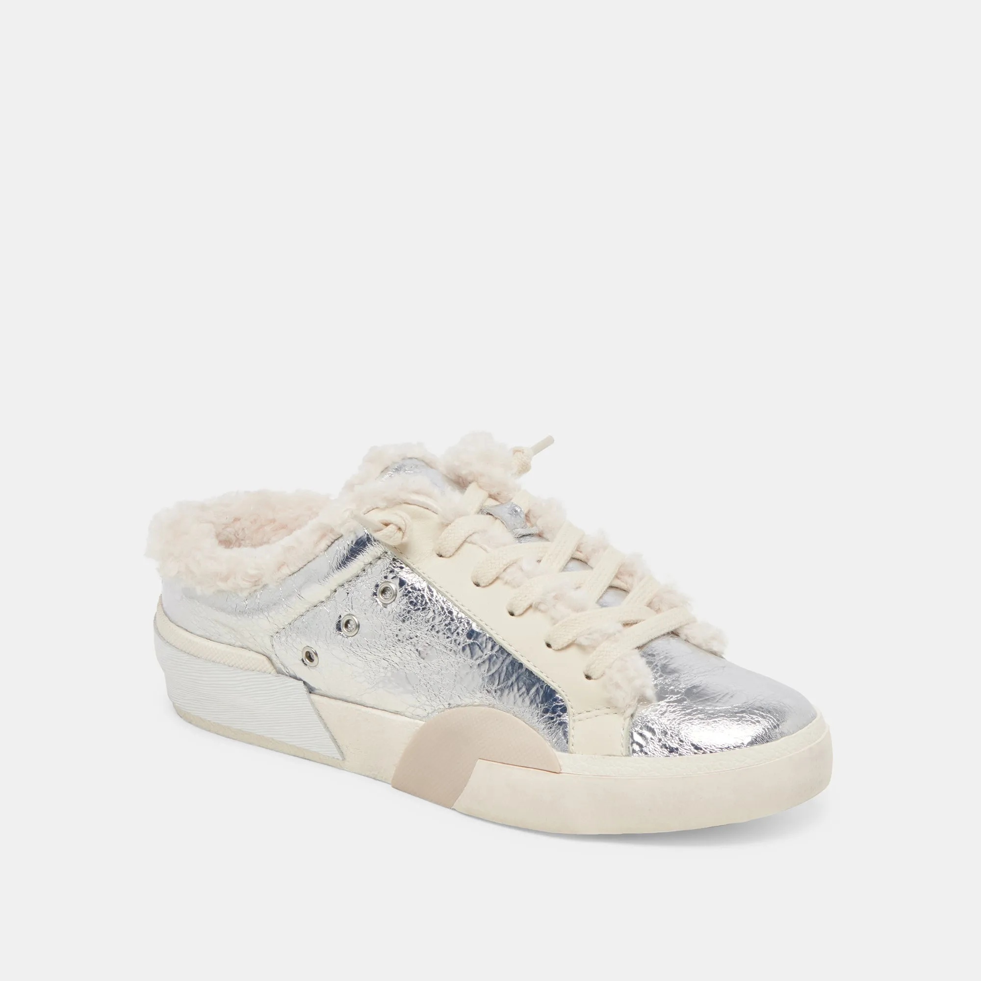 ZANTEL SNEAKERS SILVER MULTI DISTRESSED LEATHER